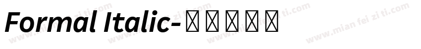 Formal Italic字体转换